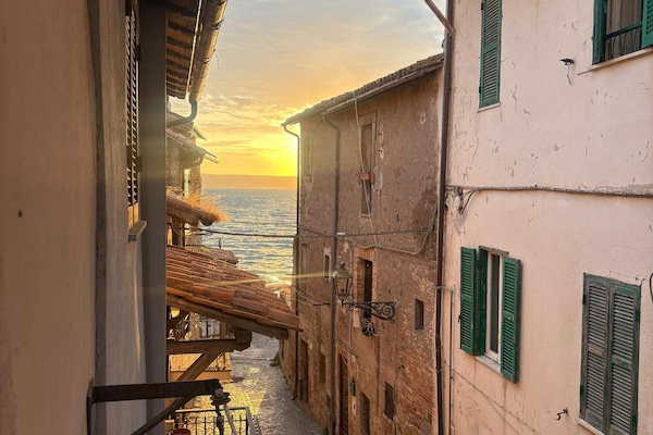 Blick von der Unterkunft