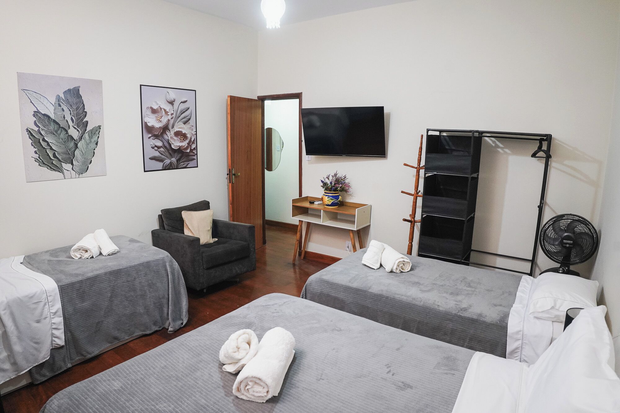 3 chambres, Wi-Fi, literie fournie