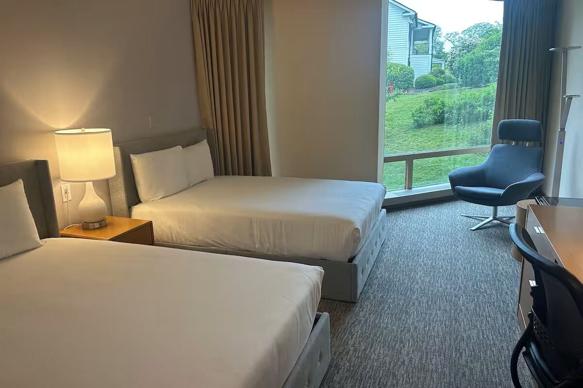 Bedroom. Interior and views may vary based on location and availability