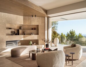 Luxury Villa, Multiple Beds, Pool Access, Ocean View (Stradella Mansion) | Living area - Stradella Mansion - Epitome of Luxury Living in This Breathtaking Bel Air Estate (Los Angeles)