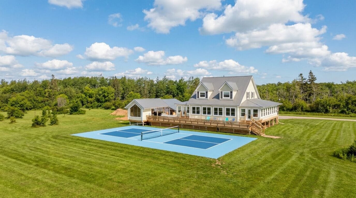 An on-site pickleball court adds fun and activity to your stay.