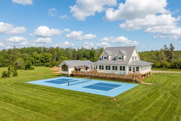 An on-site pickleball court adds fun and activity to your stay.