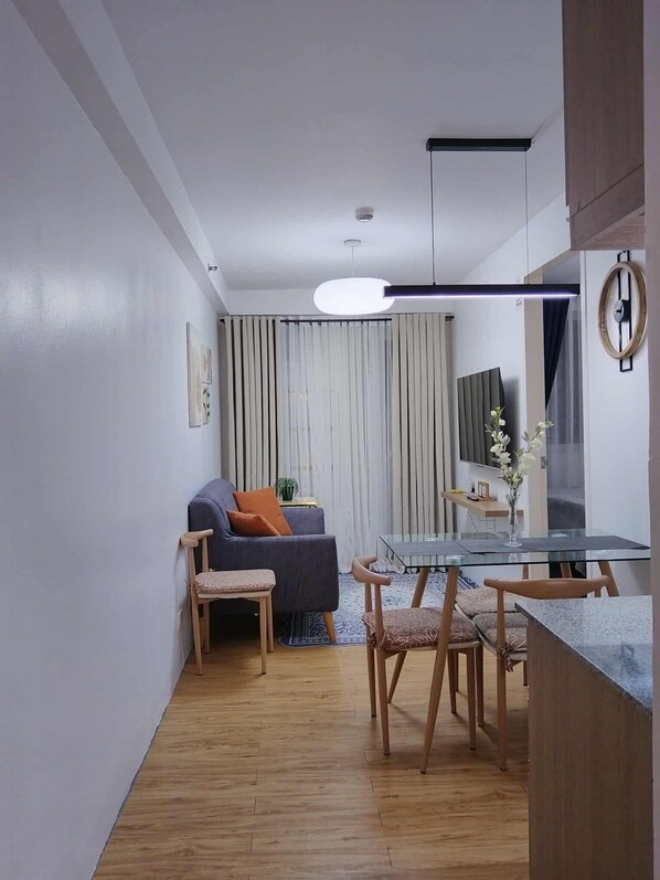 Living area - 1 Bedroom Condo at Arezzo Place Davao Near SM Lanang and Davao Airport (Davao City)