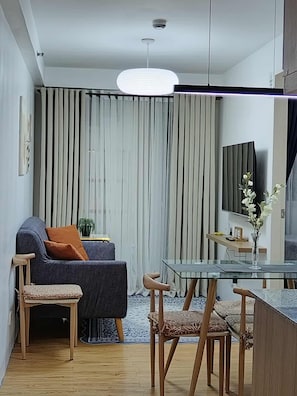 Living area - 1 Bedroom Condo at Arezzo Place Davao Near SM Lanang and Davao Airport (Davao City)