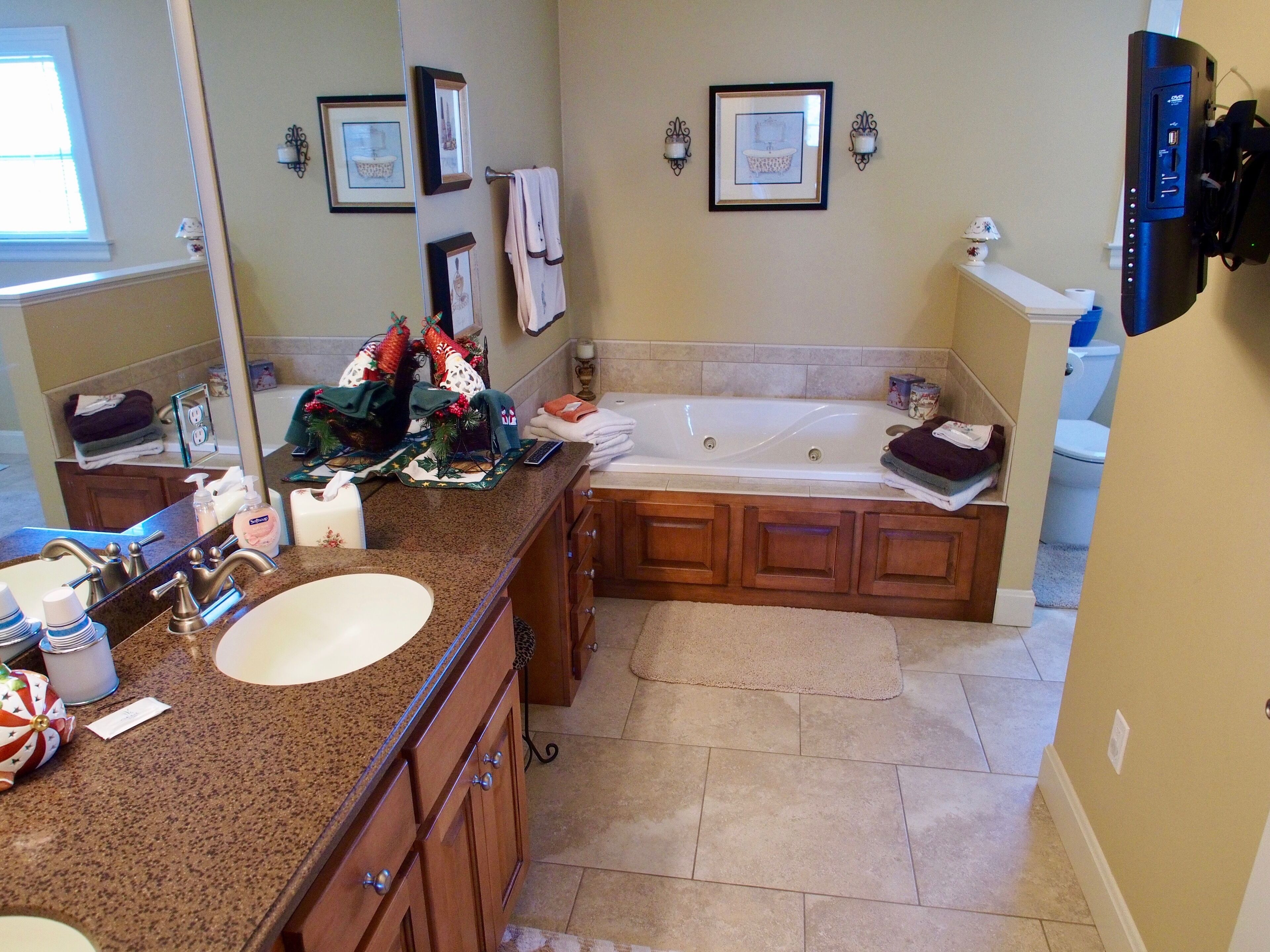 Luxury-Suite, Talblick | Badezimmer | Haartrockner, Handtücher, Seife, Shampoo