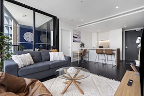 Living room - Stylish 1-bed Apartment in Fortitude Valley (Brisbane)