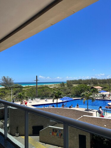 Apartamento vista mar condomínio fechado