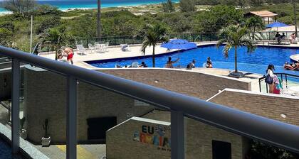 Apartamento vista mar condomínio fechado