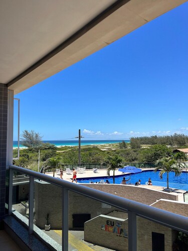 Apartamento vista mar condomínio fechado