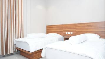 Kamar Twin, pemandangan bukit | Ruang kerja ramah laptop dan Wi-Fi gratis