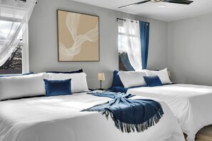 6 habitaciones, tabla de planchar con plancha y wifi gratis 