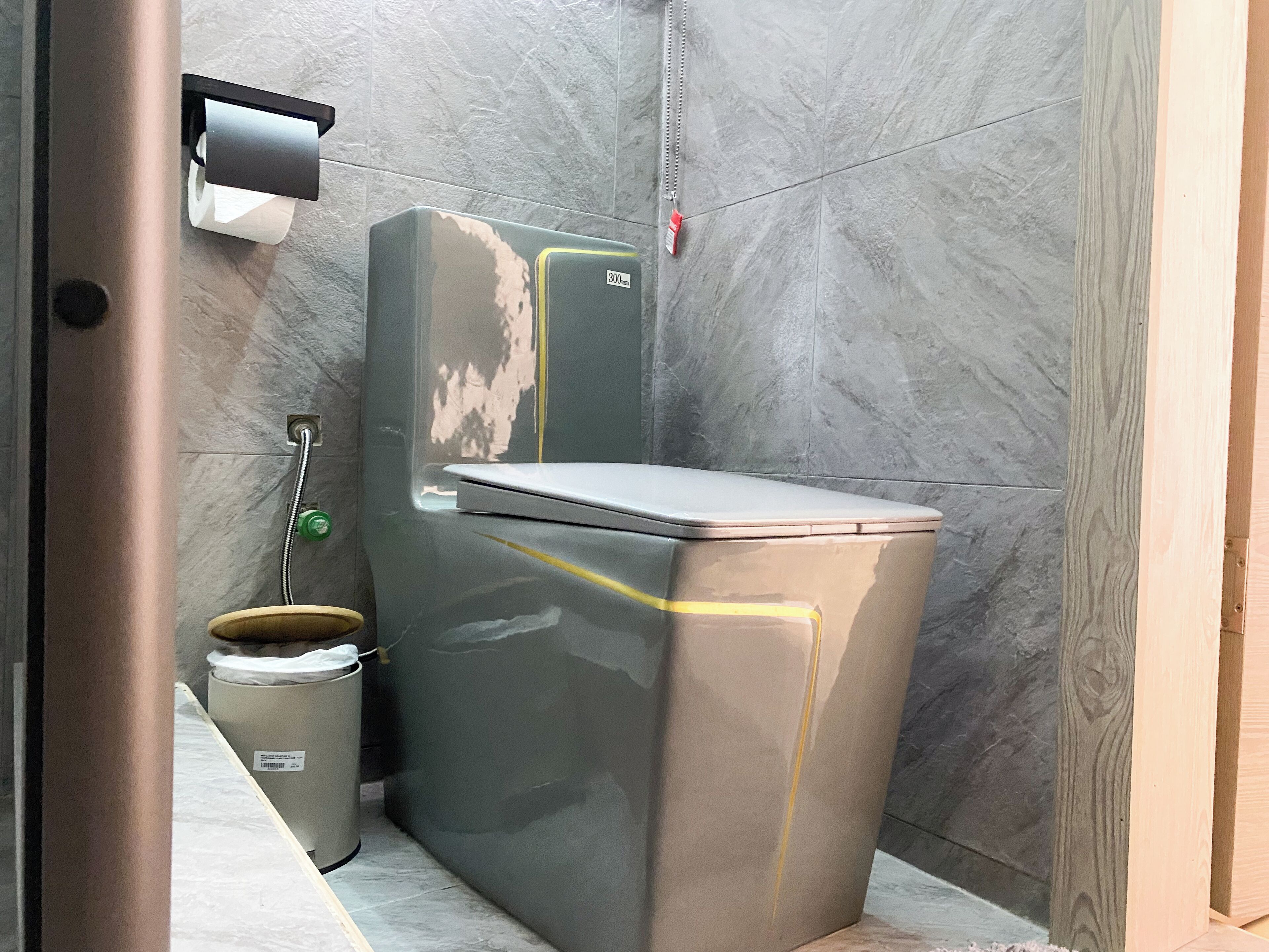 Towels, soap, shampoo, toilet paper