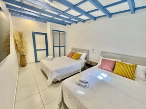 2 habitaciones, tabla de planchar con plancha, wifi y ropa de cama 