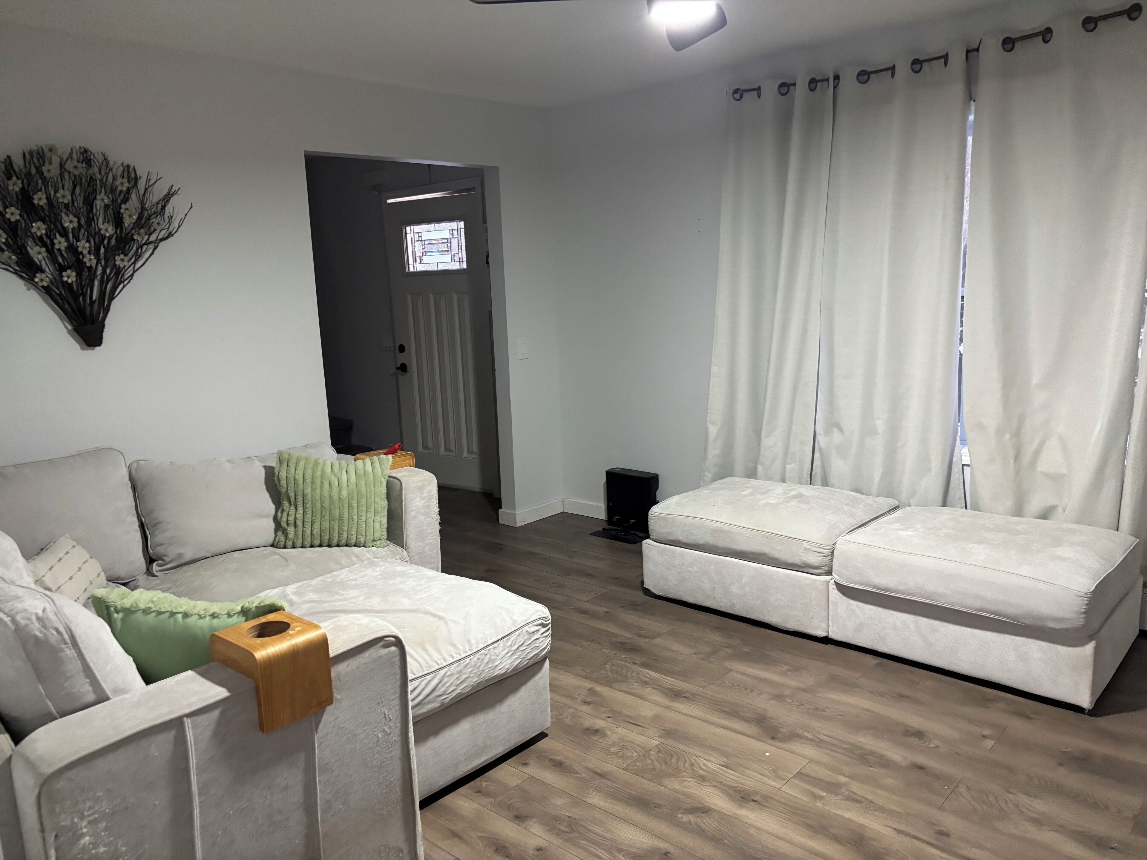 Televisión y chimenea 