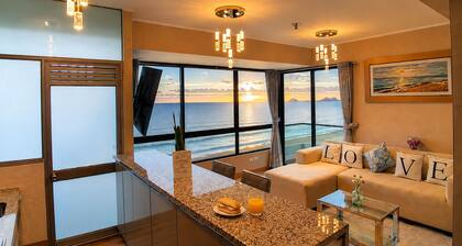 "Oceanfront 3BR, Home Office, Pool, Gym, Sauna, BBQ, Play area and Free Parking"