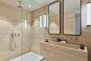 アパートメント | バスルーム | ヘアドライヤー、タオル、石鹸、シャンプー