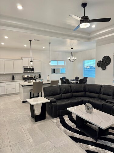 Experience luxury at "A&B Oasis in the Desert," an exceptional 3-bed, 2-bath