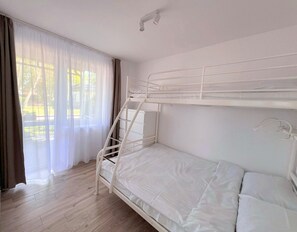 บ้านพัก | 1 ห้องนอน, ตกแต่งพิเศษโดยเฉพาะ, ผ้าปูที่นอน