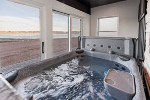 Indoor spa tub - Moose Ridge | Designer Home w/ Hot Tub & Game Room (Fish Haven)
