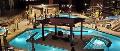 Indoor pool, a heated pool