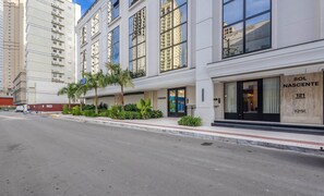 Basic Apartment | Exterior detail - Apt With 3 Suites, Barbecue and sea View Den1301 (Itapema)