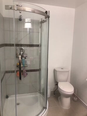 Sèche-cheveux, serviettes fournies, savon, papier toilette