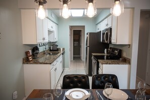 Fridge, microwave, oven, stovetop - Walk to beach, dining, pool, and all home comforts (St. Augustine)