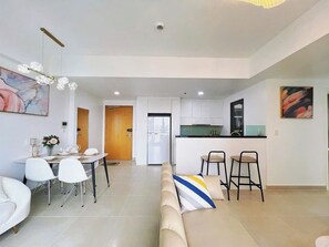 Egyptian cotton sheets, premium bedding, down duvets - Pavilion Luxury The MarQ Vacation (Sai Gon)