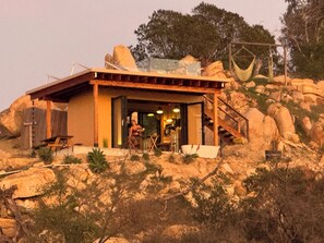 Exterior - The New Way cabin: off-grid tiny cabin with ocean and mountain views. (Fallbrook)