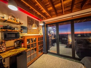 Interior - The New Way cabin: off-grid tiny cabin with ocean and mountain views. (Fallbrook)