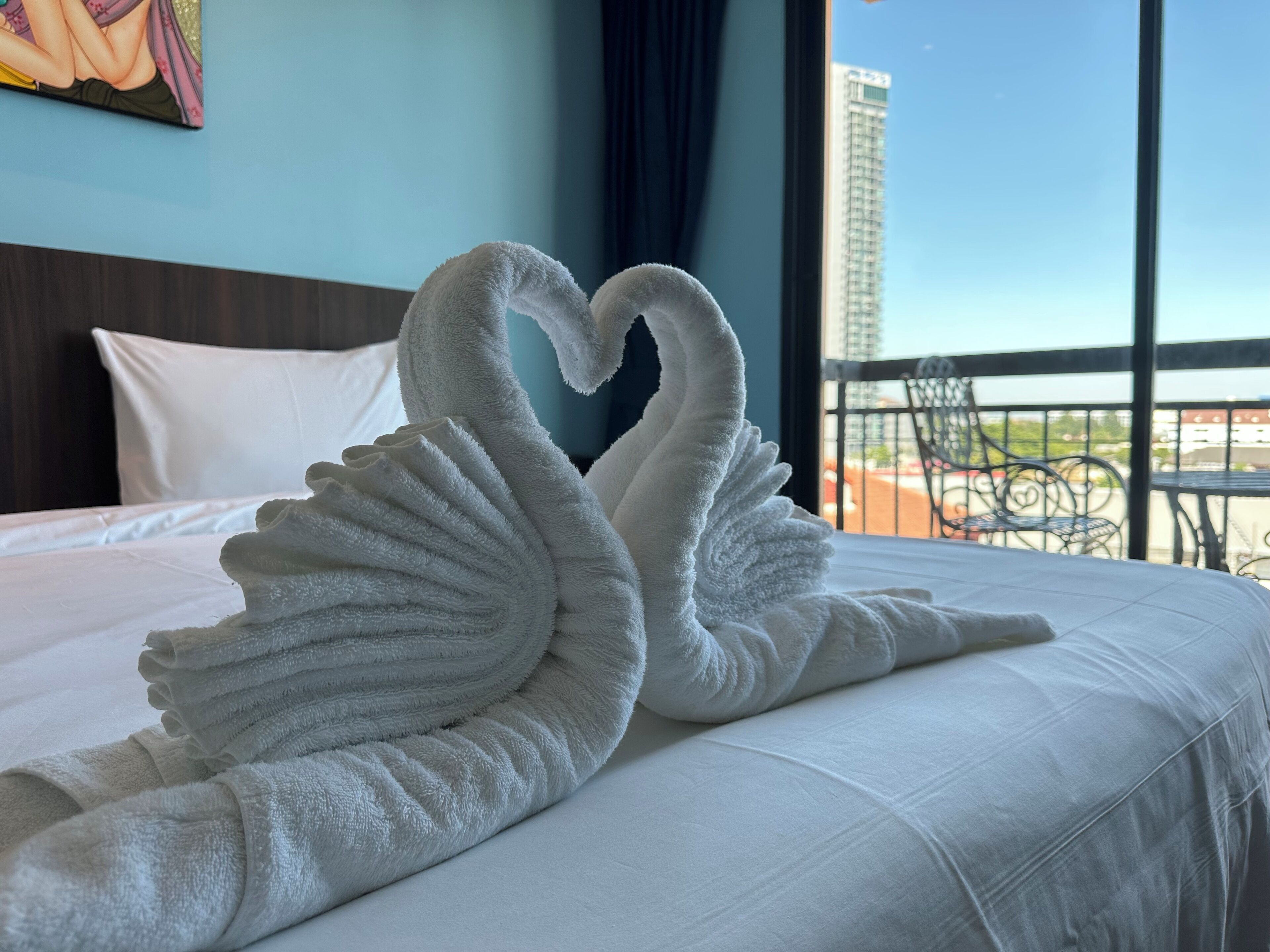 Superior Studio Suite, City View | Free minibar, desk, laptop workspace, bed sheets