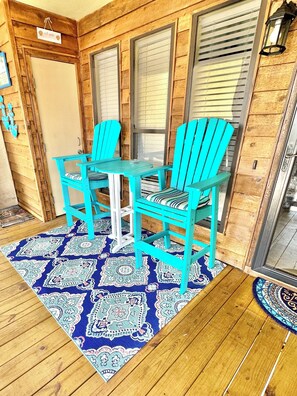 Terrace/patio -  ~ 50 STEPS TIL YOUR TOES ARE IN THE SAND! ~ Charming private condo you'll love! (Panama City Beach)