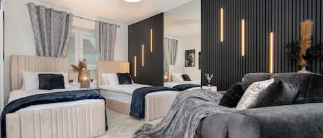 Ferros/tábuas de passar roupa, Wi-Fi, roupa de cama