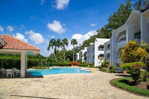 Pool - Enjoyable 1-bedroom apartment with AC in vibrant Sosúa (Sosúa)