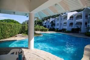 Pool - Enjoyable 1-bedroom apartment with AC in vibrant Sosúa (Sosúa)