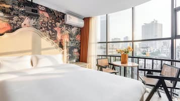 Apartemen Panorama | Didekorasi berbeda-beda, Wi-Fi gratis, dan seprai linen