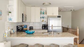 Microwave, oven, stovetop, dishwasher