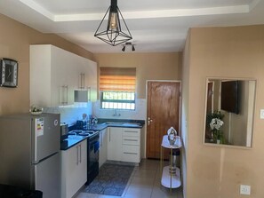 Private kitchen - Lovely 2-bedroom apartment in fantastic Manzini location (Manzini)