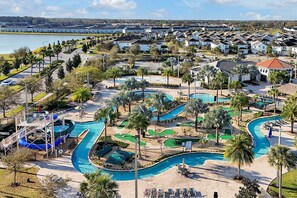 Outdoor pool, a heated pool - Family Private Pool Villa Near Disney & Universal
BBQ+Resort+LazyRiver+Waterpark (Kissimmee)
