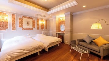 Deluxe Villa, Non Smoking, Jetted Tub | Wi-fi percuma, cadar katil