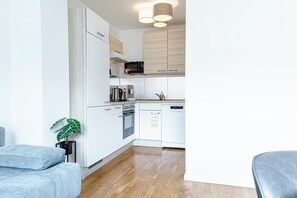 Basic Apartment | Private kitchen | Fridge, oven, stovetop, dishwasher - Stylish 1BR 1LR Vienna Center Homes (Vienna)