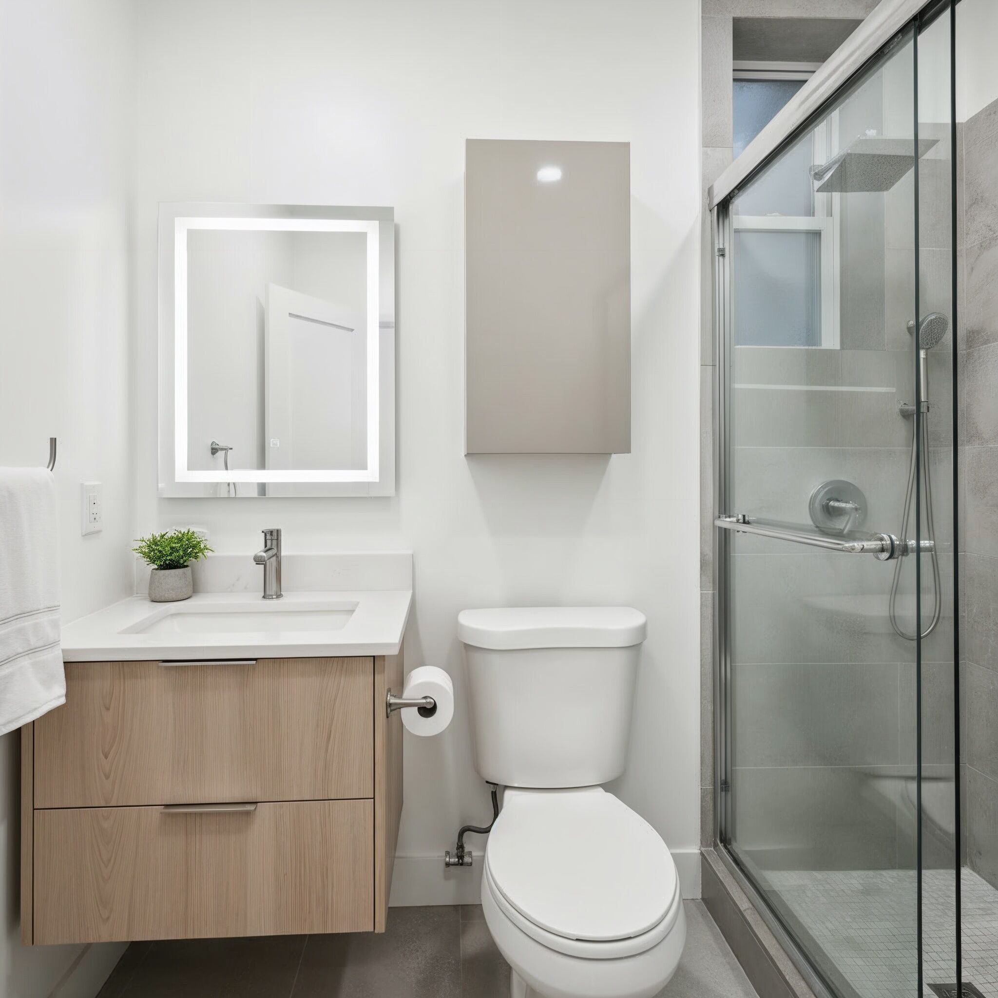 Towels, soap, toilet paper