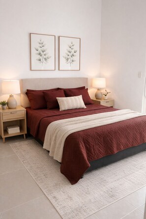 Bügeleisen/Bügelbrett, kostenloses WLAN, Bettwäsche