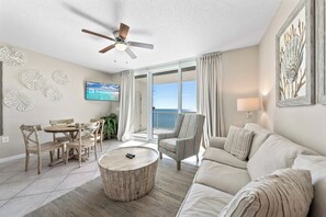 Exclusive Condo, 1 Bedroom, Balcony, Beach View | Living room | 40-inch Smart TV with cable channels - Beach Club Condos  (Gulf Shores)