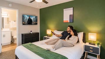 Iron/ironing board, WiFi, bed sheets