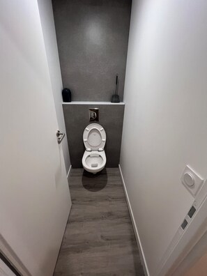 Hårtork och toalettpapper