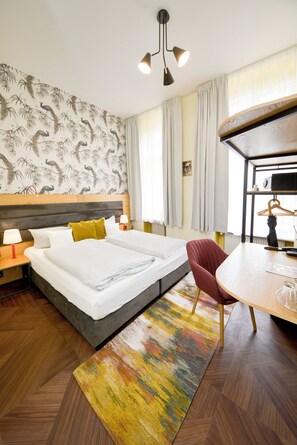 Double or Twin Room, Non Smoking, Private Bathroom | Premium bedding, in-room safe, desk, blackout drapes - Arco Smart Hotel Berlin (Berlin)