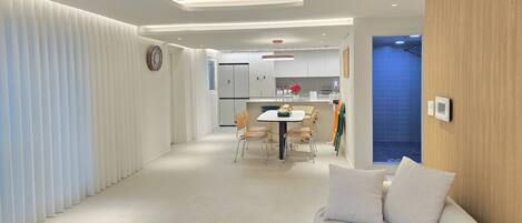 Family Villa, 3 Bedrooms, Non Smoking, Private Bathroom | Living area | Flat-screen TV