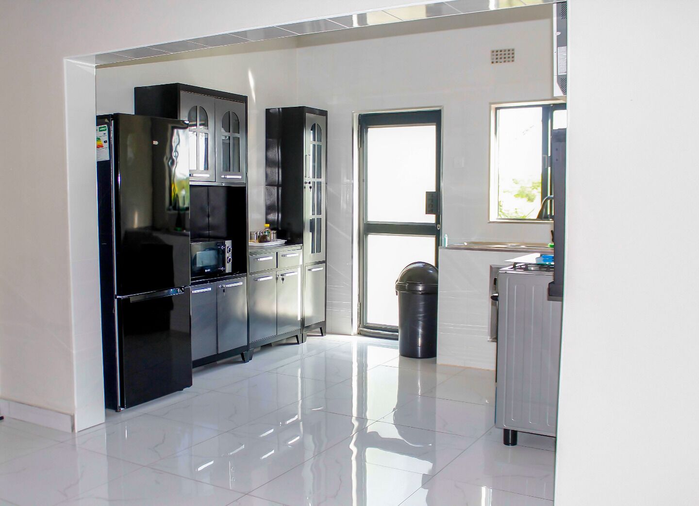 Chalet Comfort, vista giardino | Cucina privata | Seggiolone