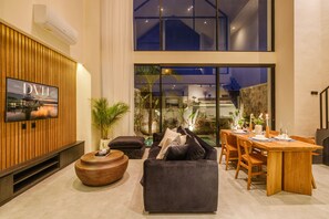 Luxury Villa, Pool View | Living area - Villa Gaudi Dua by DVH Luxe Retreats 2BR (Canggu)